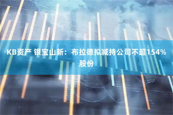 KB资产 银宝山新：布拉德拟减持公司不超154%股份