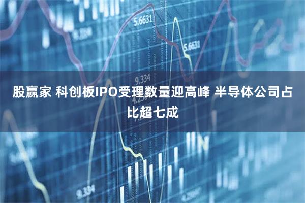 股赢家 科创板IPO受理数量迎高峰 半导体公司占比超七成