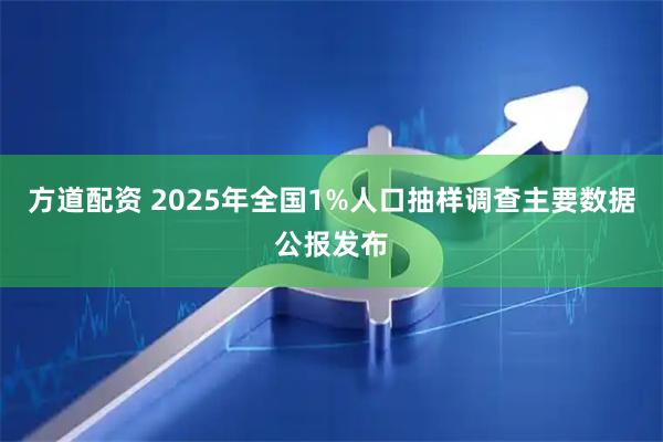 方道配资 2025年全国1%人口抽样调查主要数据公报发布